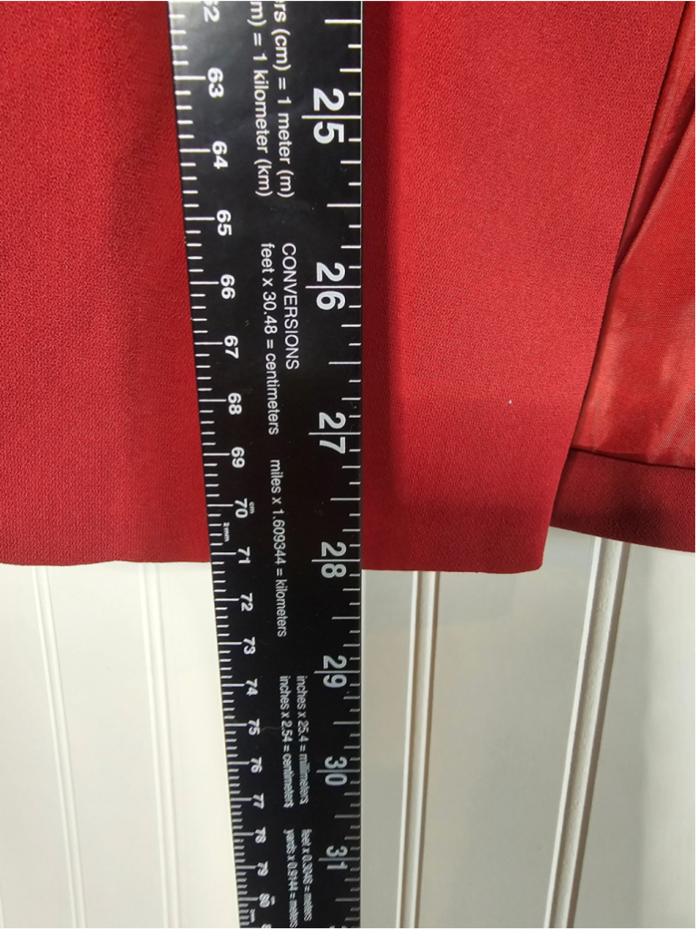 Philosophy Red 3/4 Roll Tab Sleeve Open Blazer Jacket Minimalist Classic XS - Picture 4 of 6